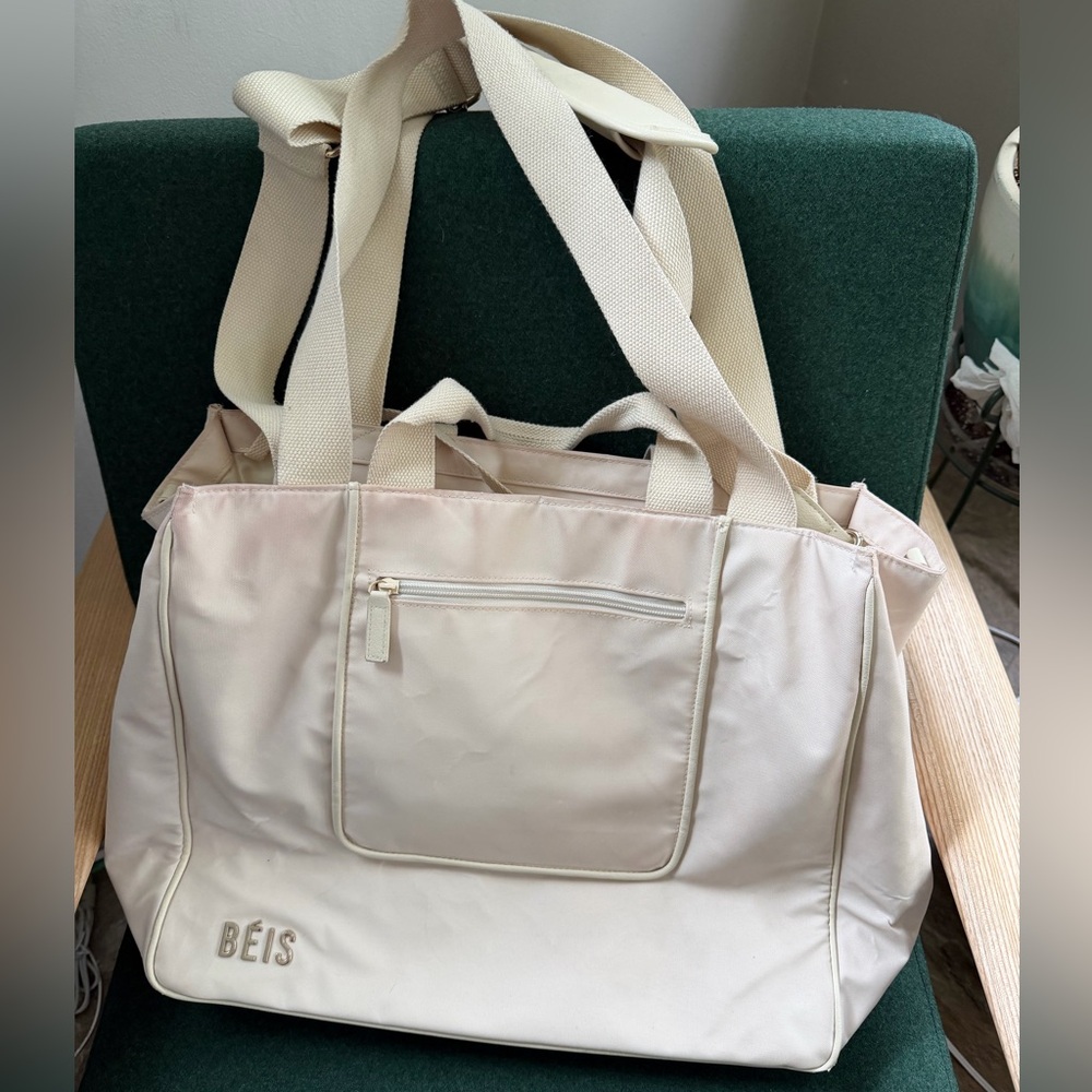BEIS east to west tote beige